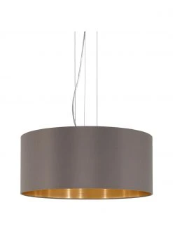 Pendelleuchte Jamie mit Gold-Dekor, Ø 53 x H 24 cm