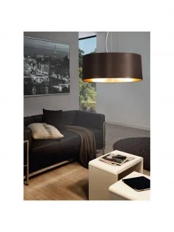 Pendelleuchte Jamie mit Gold-Dekor, Ø 53 x H 24 cm -Leuchten Verkaufsladen Pendelleuchte Jamie mit Gold Dekor 7