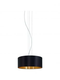 Pendelleuchte Jamie mit Gold-Dekor, Ø 53 x H 24 cm -Leuchten Verkaufsladen Pendelleuchte Jamie mit Gold Dekor 9