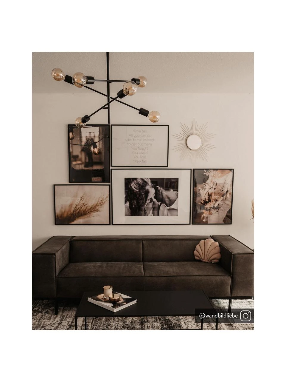 Lucide Pendelleuchte Lester in Schwarz, Ø 59 x H 83 cm 4 Lucide Pendelleuchte Lester in Schwarz, Ø 59 x H 83 cm – Bild 2