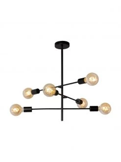 Lucide Pendelleuchte Lester in Schwarz, Ø 59 x H 83 cm 12 Lucide Pendelleuchte Lester in Schwarz, Ø 59 x H 83 cm -Leuchten Verkaufsladen Pendelleuchte Lester in Schwarz 4