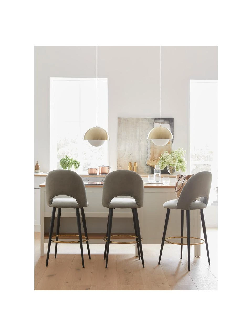 Westwing Collection Pendelleuchte Lucille mit Opalglas, Ø 35 x H 30 cm 4 Westwing Collection Pendelleuchte Lucille mit Opalglas, Ø 35 x H 30 cm – Bild 2