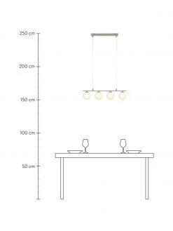 Marksl&ouml;jd Pendelleuchte Quattro in Silber, B 66 x H 17 cmNur noch 1 Artikel verfügbar -Leuchten Verkaufsladen Pendelleuchte Quattro in Silber 2