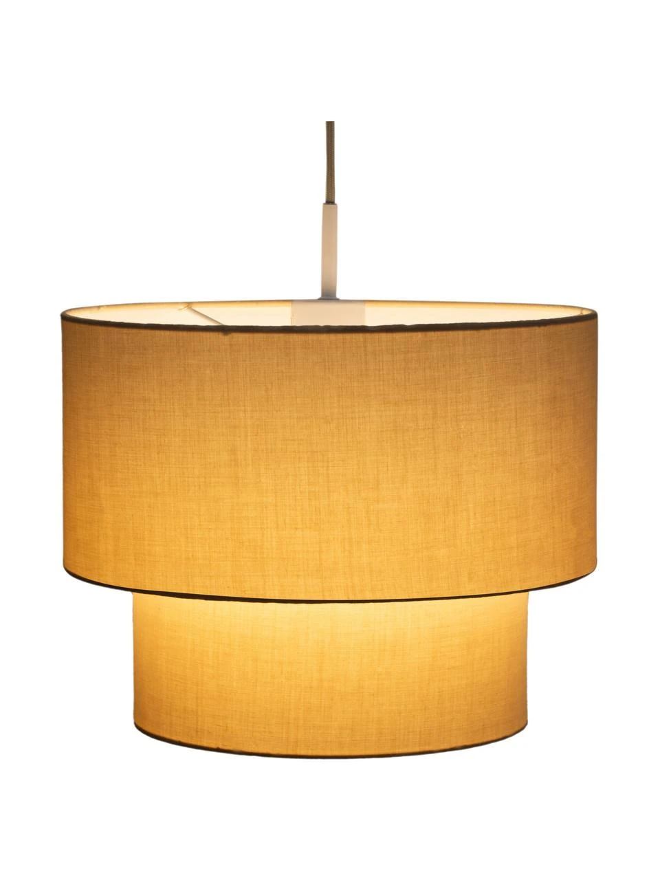 Pauleen Pendelleuchte Soft Shine in Beige, Ø 32 x H 25 cm 6 Pauleen Pendelleuchte Soft Shine in Beige, Ø 32 x H 25 cm – Bild 4