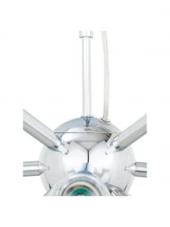 Westwing Collection Pendelleuchte Spike in Chrom, Ø 50 cm -Leuchten Verkaufsladen Pendelleuchte Spike in Chrom 5