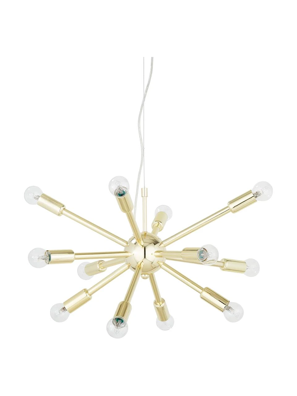 Westwing Collection Pendelleuchte Spike in Gold, Ø 50 cm 3 Westwing Collection Pendelleuchte Spike in Gold, Ø 50 cm