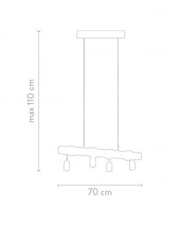 Pendelleuchte Townshend aus Holz, B 70 x H 25 cmNur noch 1 Artikel verfügbar -Leuchten Verkaufsladen Pendelleuchte Townshend aus Holz 2