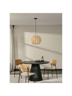 Westwing Collection Pendelleuchte Ufe aus Rattan, Ø 50 x H 38 cm -Leuchten Verkaufsladen Pendelleuchte Ufe aus Rattan 2