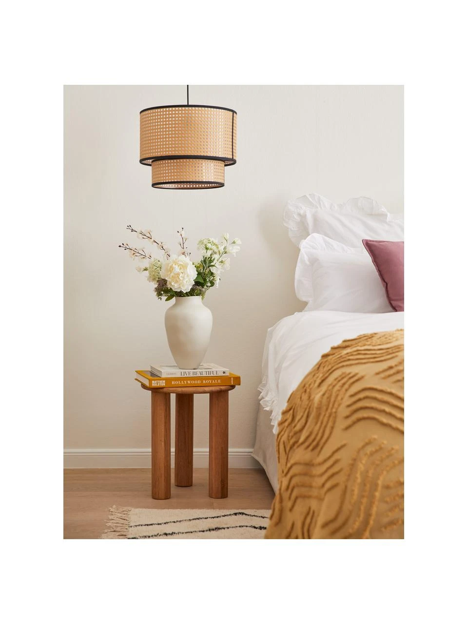 Westwing Collection Pendelleuchte Vienna aus Wiener Geflecht, Ø 40 x H 30 cm 4 Westwing Collection Pendelleuchte Vienna aus Wiener Geflecht, Ø 40 x H 30 cm – Bild 2