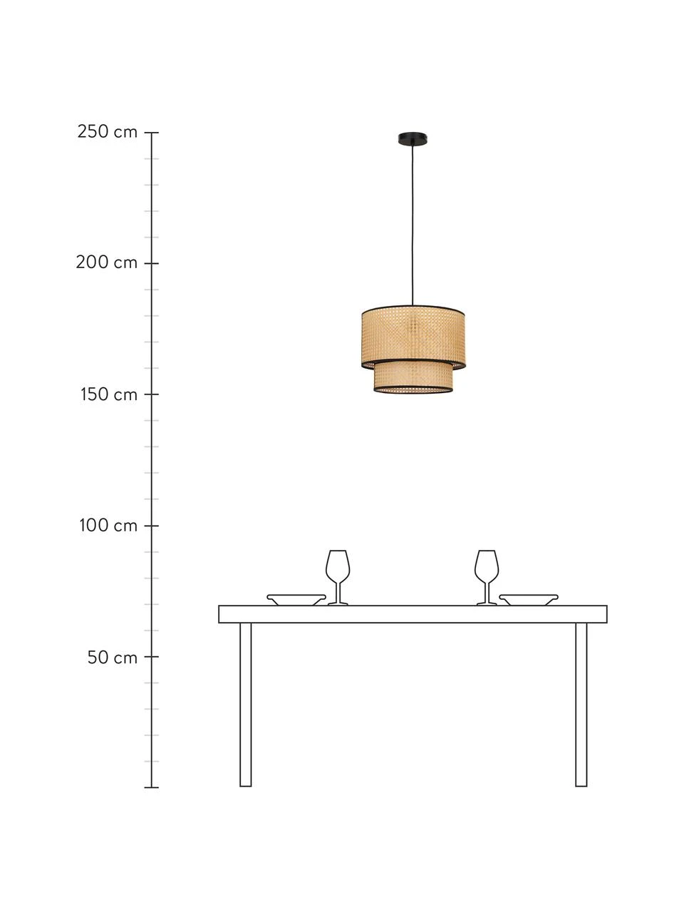Westwing Collection Pendelleuchte Vienna aus Wiener Geflecht, Ø 40 x H 30 cm 6 Westwing Collection Pendelleuchte Vienna aus Wiener Geflecht, Ø 40 x H 30 cm – Bild 4