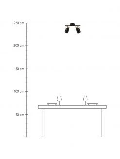 Nordlux Retro-Deckenstrahler Lotus, B 35 x H 19 cm 8 Nordlux Retro-Deckenstrahler Lotus, B 35 x H 19 cm -Leuchten Verkaufsladen Retro Deckenstrahler Lotus 7