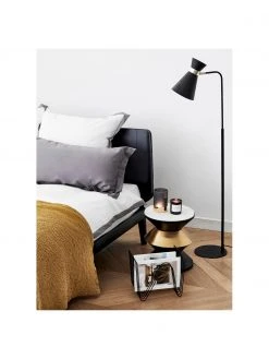 Retro-Leselampe Grazia in Schwarz-Gold, B 39 x H 144 cm -Leuchten Verkaufsladen Retro Leselampe Grazia in Schwarz Gold 5