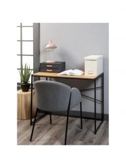 Retro-Schreibtischlampe Hood in Altrosa, B 20 x H 38 cm -Leuchten Verkaufsladen Retro Schreibtischlampe Hood in Altrosa 2