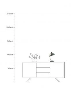 Retro-Schreibtischlampe Hood in Salbeigr&uuml;n, B 20 x H 38 cm -Leuchten Verkaufsladen Retro Schreibtischlampe Hood in Salbeigrun 2