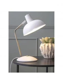 Retro-Schreibtischlampe Hood in Wei&szlig;, B 20 x H 38 cmNur noch wenige verfügbar -Leuchten Verkaufsladen Retro Schreibtischlampe Hood in Weiss 2