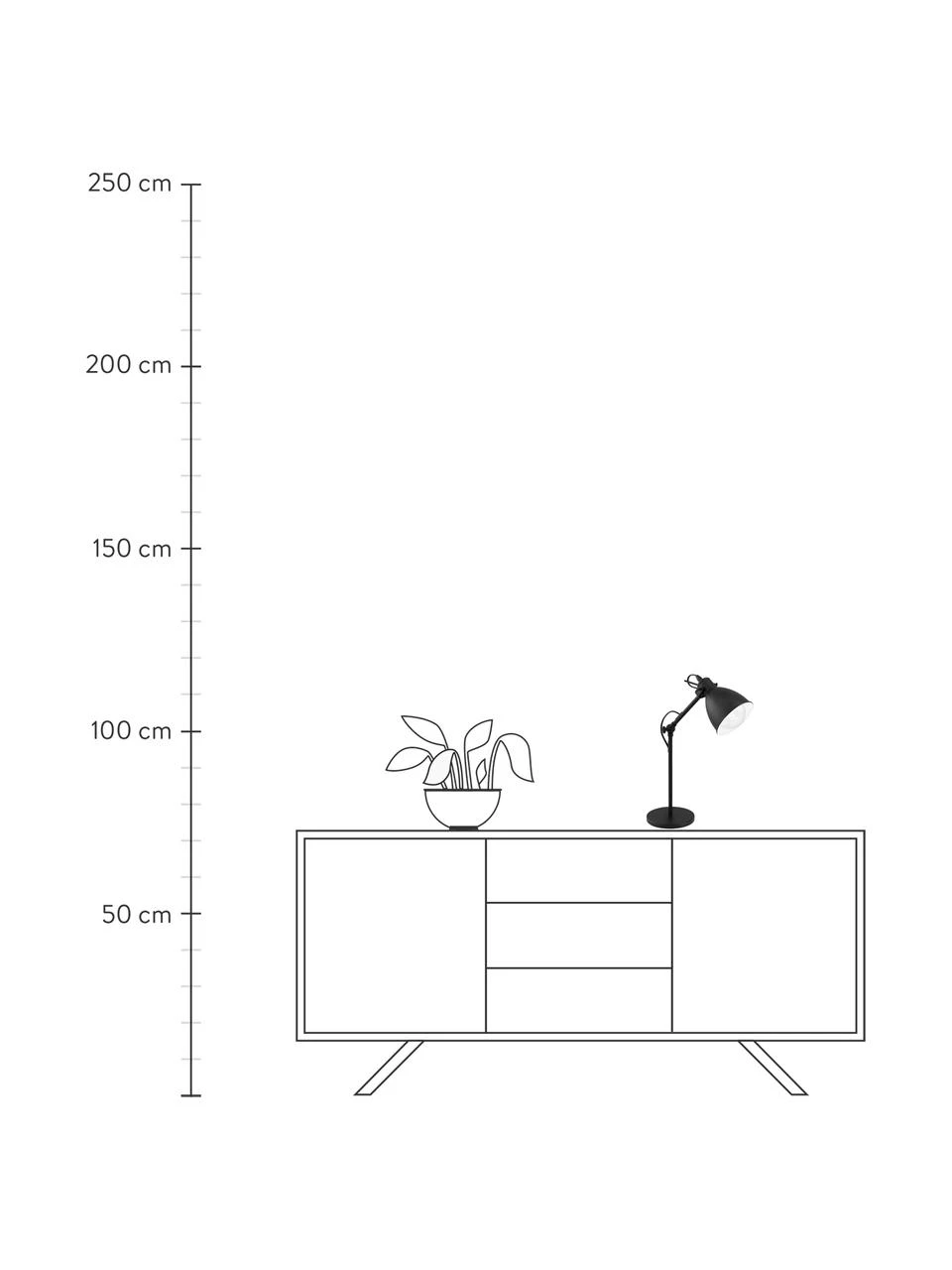 Westwing Collection Schreibtischlampe Ethan im Industrial-Style, Ø 15 x H 43 cm 5 Westwing Collection Schreibtischlampe Ethan im Industrial-Style, Ø 15 x H 43 cm – Bild 3