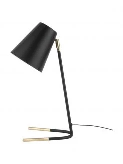 Schreibtischlampe Noble mit Gold-Dekor, B 20 x H 46 cm -Leuchten Verkaufsladen Schreibtischlampe Noble mit Gold Dekor 10