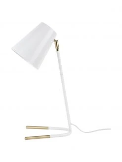 Schreibtischlampe Noble mit Gold-Dekor, B 25 x H 46 cm -Leuchten Verkaufsladen Schreibtischlampe Noble mit Gold Dekor 4