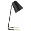 Schreibtischlampe Noble mit Gold-Dekor, B 20 x H 46 cm