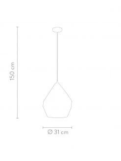 Skandi-Pendelleuchte Carlton, Ø 31 x H 40 cm -Leuchten Verkaufsladen Skandi Pendelleuchte Carlton 1