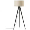 Westwing Collection Skandi-Tripod Stehlampe Jake aus Massivholz, Ø 60 cm, H 150 cm