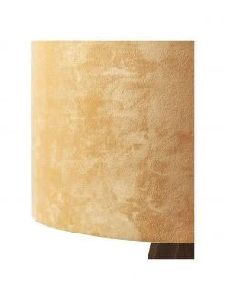 Westwing Collection Skandi-Tripod Stehlampe Jake aus Massivholz mit Samt-Schirm, Ø 60 cm, H 150 cm -Leuchten Verkaufsladen Skandi Tripod Stehlampe Jake aus Massivholz mit Samt Schirm 9