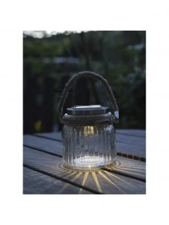 Solar Außentischlampe Glass Jar, B 11 x H 12 cm 8 Solar Außentischlampe Glass Jar, B 11 x H 12 cm -Leuchten Verkaufsladen Solar Aussentischlampe Glass Jar 1