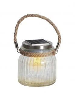 Solar Außentischlampe Glass Jar, B 11 x H 12 cm 10 Solar Außentischlampe Glass Jar, B 11 x H 12 cm -Leuchten Verkaufsladen Solar Aussentischlampe Glass Jar 3