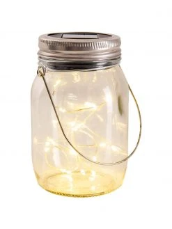 Solar Au&szlig;entischlampe Nanay, 3 St&uuml;ck, Ø 8 cm, H 13 cm