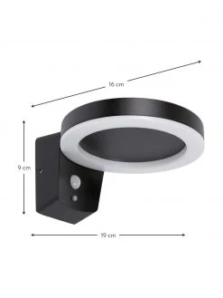 Solar Au&szlig;enwandleuchte Berarda mit Bewegungssensor, B 16 x T 19 cm -Leuchten Verkaufsladen Solar Aussenwandleuchte Berarda mit Bewegungssensor 2