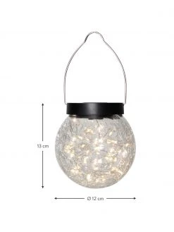 Solar Hängelampe Glory aus Glas, Ø 12 x H 13 cm 9 Solar Hängelampe Glory aus Glas, Ø 12 x H 13 cm -Leuchten Verkaufsladen Solar Hangelampe Glory aus Glas 2