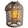 Solar LED-Kerze Korab mit Bambuskorb, Ø 23 x H 29 cm 2 Solar LED-Kerze Korab mit Bambuskorb, Ø 23 x H 29 cm -Leuchten Verkaufsladen Solar LED Kerze Korab mit Bambuskorb 5