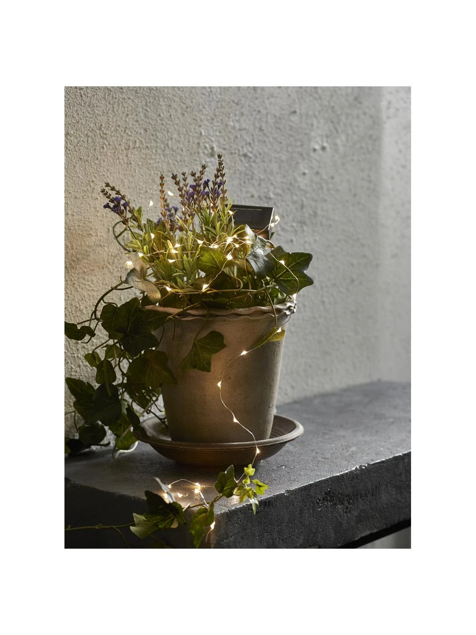 Solar Lichterkette Drop, 500 cm, 50 LEDs, L 500 cm 4 Solar Lichterkette Drop, 500 cm, 50 LEDs, L 500 cm – Bild 2