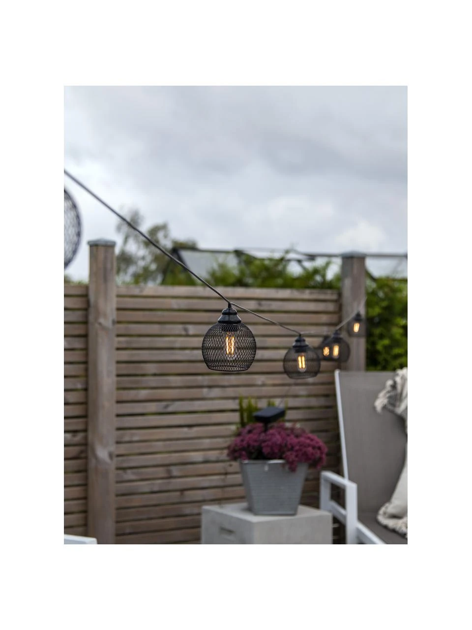 Solar Lichterkette Sunlight, 700 cm, 8 Lampions, L 700 cm 8 Solar Lichterkette Sunlight, 700 cm, 8 Lampions, L 700 cm – Bild 6