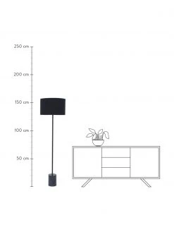 Westwing Collection Stehlampe Cody mit Marmorfu&szlig;, Ø 45 x H 159 cm -Leuchten Verkaufsladen Stehlampe Cody mit Marmorfuss 3