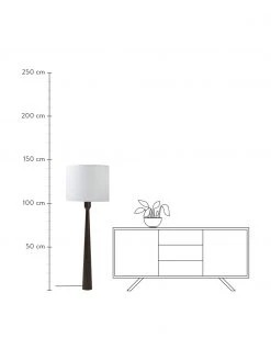 Westwing Collection Stehlampe Jascha aus dunklem Eschenholz, Ø 50 x H 145 cm 10 Westwing Collection Stehlampe Jascha aus dunklem Eschenholz, Ø 50 x H 145 cm -Leuchten Verkaufsladen Stehlampe Jascha aus dunklem Eschenholz 2