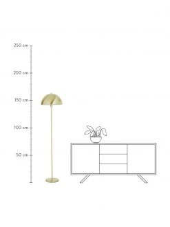 Westwing Collection Stehlampe Matilda in Messing, Ø 40 x H 164 cm -Leuchten Verkaufsladen Stehlampe Matilda in Messing 3
