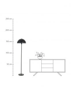 Westwing Collection Stehlampe Matilda in Schwarz, Ø 40 x H 164 cm -Leuchten Verkaufsladen Stehlampe Matilda in Schwarz 3
