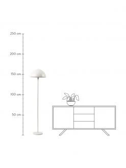 Westwing Collection Stehlampe Matilda&nbsp;in Wei&szlig;, Ø 40 x H 164 cm -Leuchten Verkaufsladen Stehlampe Matilda in Weiss 2