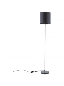 Westwing Collection Stehlampe Mick in Schwarz, Ø 28 x H 158 cm