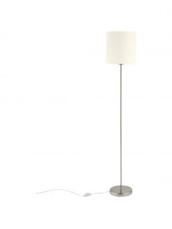 Westwing Collection Stehlampe Mick in Wei&szlig;-Silber, Ø 28 x H 158 cm