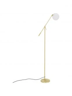Westwing Collection Stehlampe Moon aus Opalglas, B 70 x H 162 cm