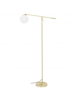 Westwing Collection Stehlampe Moon aus Opalglas, B 70 x H 162 cm -Leuchten Verkaufsladen Stehlampe Moon aus Opalglas 4