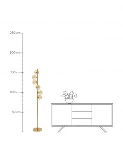 Kare Design Stehlampe Scala in Gold, Ø 28 x H 160 cm -Leuchten Verkaufsladen Stehlampe Scala in Gold 2