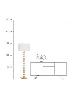 Westwing Collection Stehlampe Shona mit Holzfuß, Ø 50 x H 149 cm 11 Westwing Collection Stehlampe Shona mit Holzfuß, Ø 50 x H 149 cm -Leuchten Verkaufsladen Stehlampe Shona mit Holzfuss 3