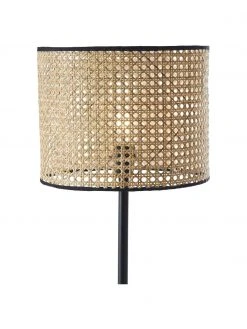 Stehlampe Wiley mit Rattanschirm, Ø 30 x H 154 cm -Leuchten Verkaufsladen Stehlampe Wiley mit Rattanschirm 4
