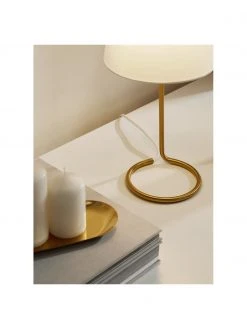 Westwing Collection Tischlampe Cade in Gold, Ø 19 cm x H 42 cm -Leuchten Verkaufsladen Tischlampe Cade in Gold 3