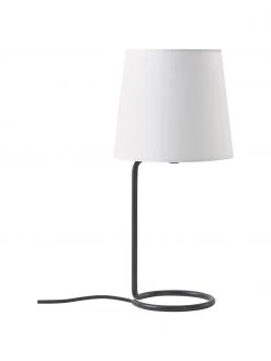 Westwing Collection Tischlampe Cade in Schwarz, Ø 19 cm x H 42 cm