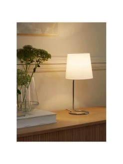 Westwing Collection Tischlampe Cade in Silber, Ø 19 cm x H 42 cm -Leuchten Verkaufsladen Tischlampe Cade in Silber 2