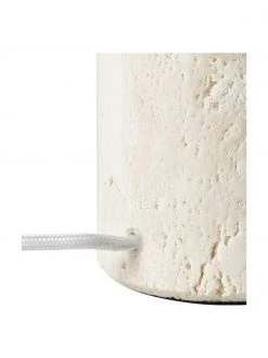 Westwing Collection Tischlampe Carla mit Travertinfu&szlig;, Ø 32 x H 39 cm -Leuchten Verkaufsladen Tischlampe Carla mit Travertinfuss 5